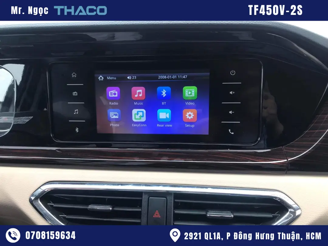 Hình ảnh xe van 2 chỗ TF450