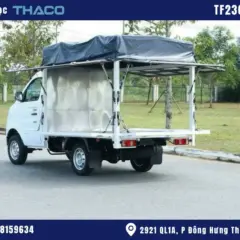 hình ảnh xe tải thaco 920kg thùng Mui Bạt màu trắng