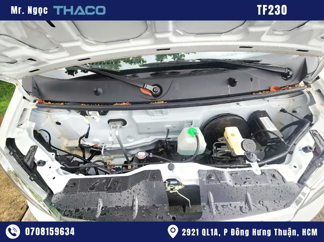 xe-tai-nhẹ-920kg hình ảnh xe tải thaco 920kg thùng kín màu trắng