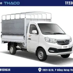 hình ảnh xe tải thaco 920kg thùng Mui Bạt màu trắng