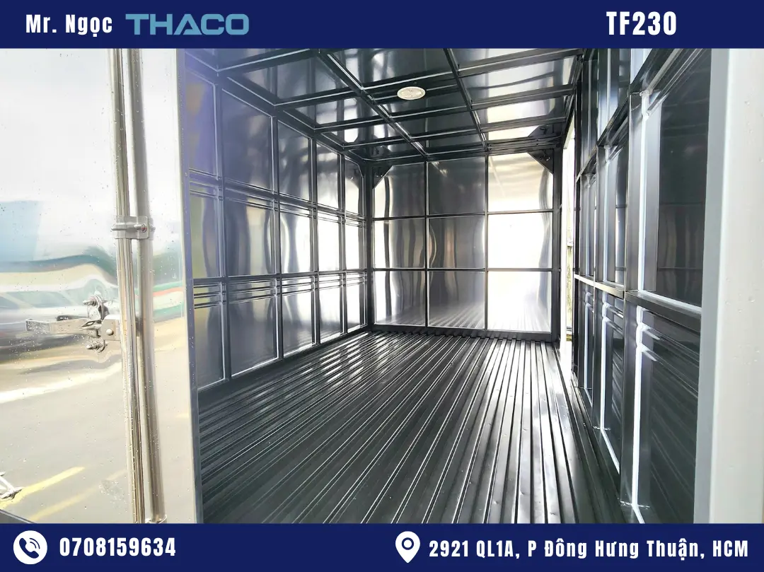 xe-tai-nhẹ-920kg hình ảnh xe tải thaco 920kg thùng kín màu trắng