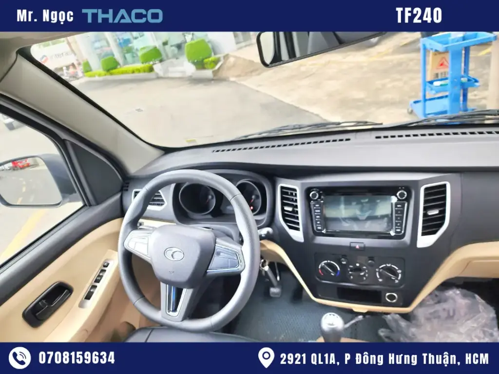 Xe Tải Thaco TF240 Thùng Mui Bạt 1350kg