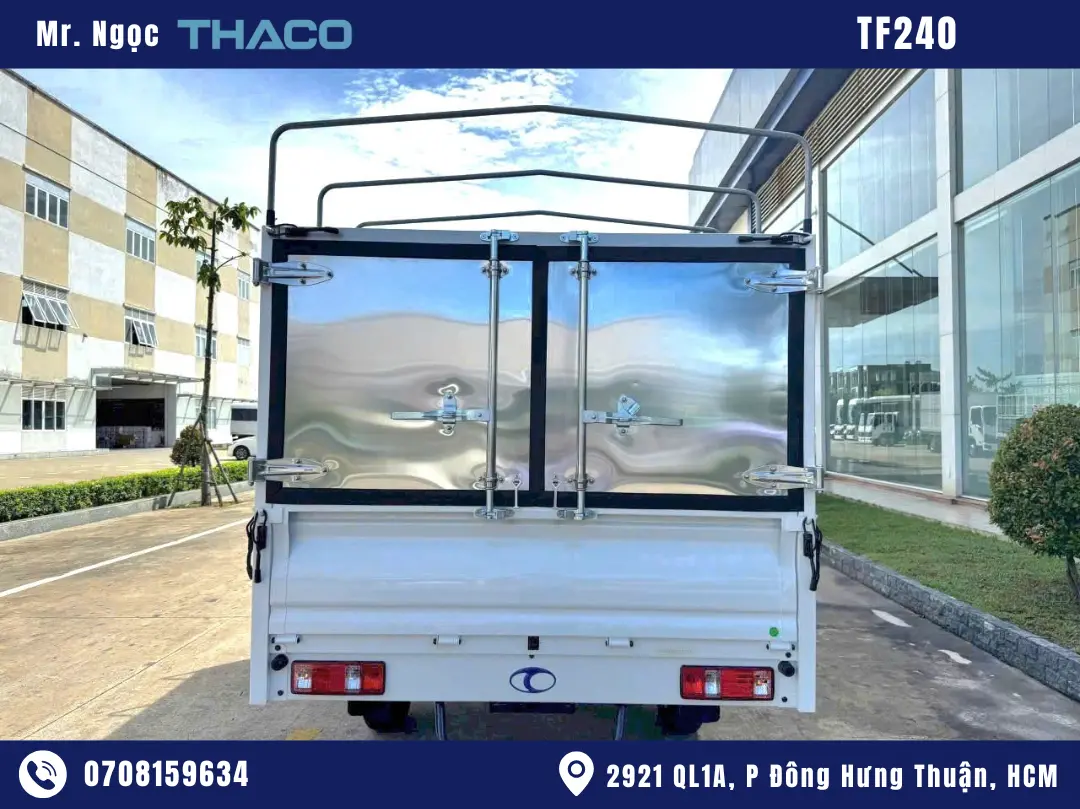 xe-tai-1350kg-thùng bạt Xe Tải Thaco TF240 Thùng Mui Bạt 1350kg