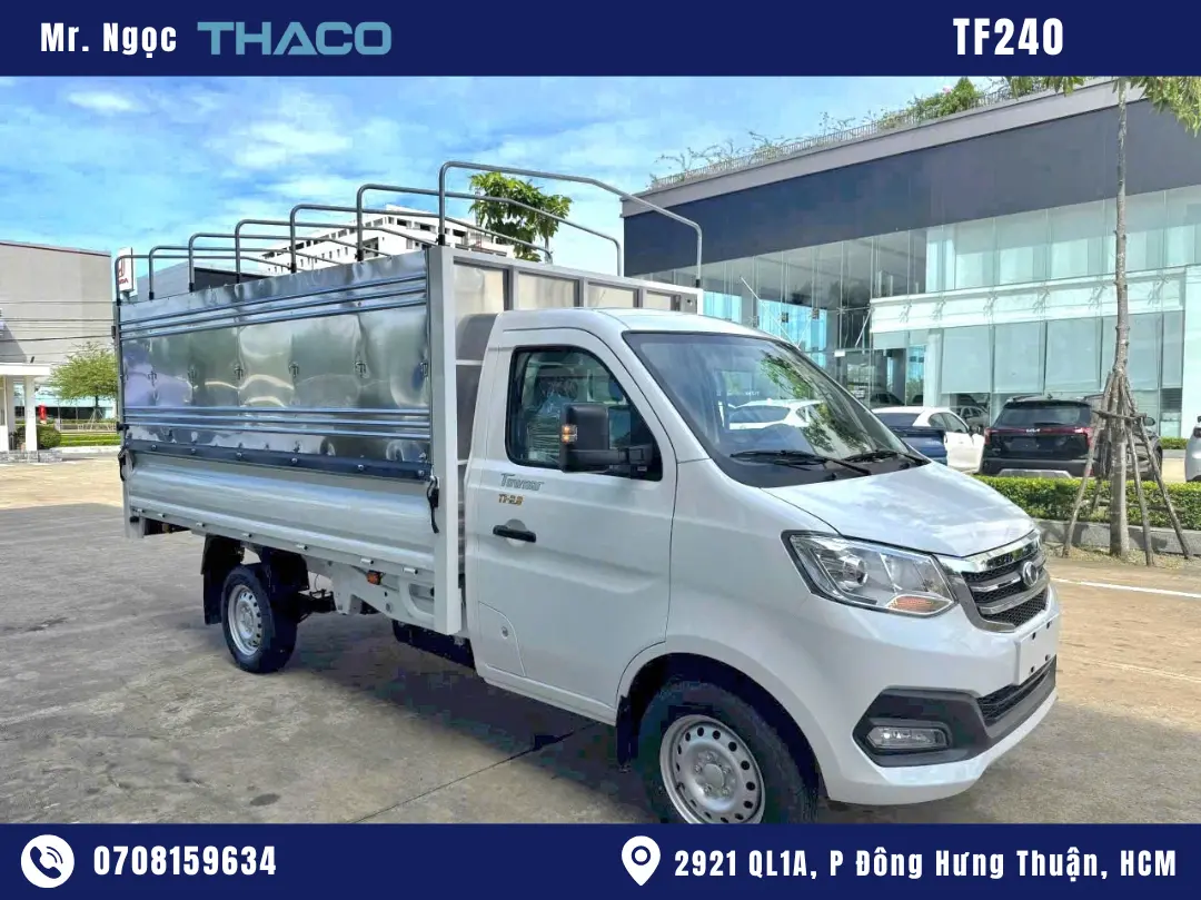 Xe Tải Thaco TF240 Thùng Mui Bạt 1350kg