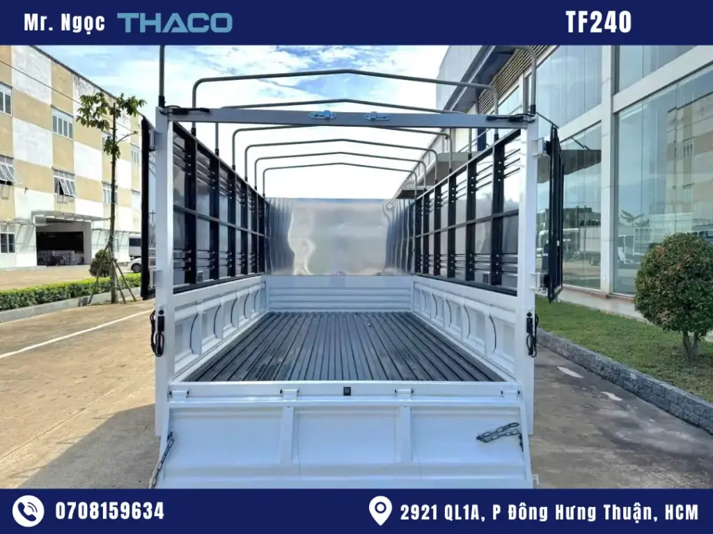 Xe Tải Thaco TF240 Thùng Mui Bạt 1350kg