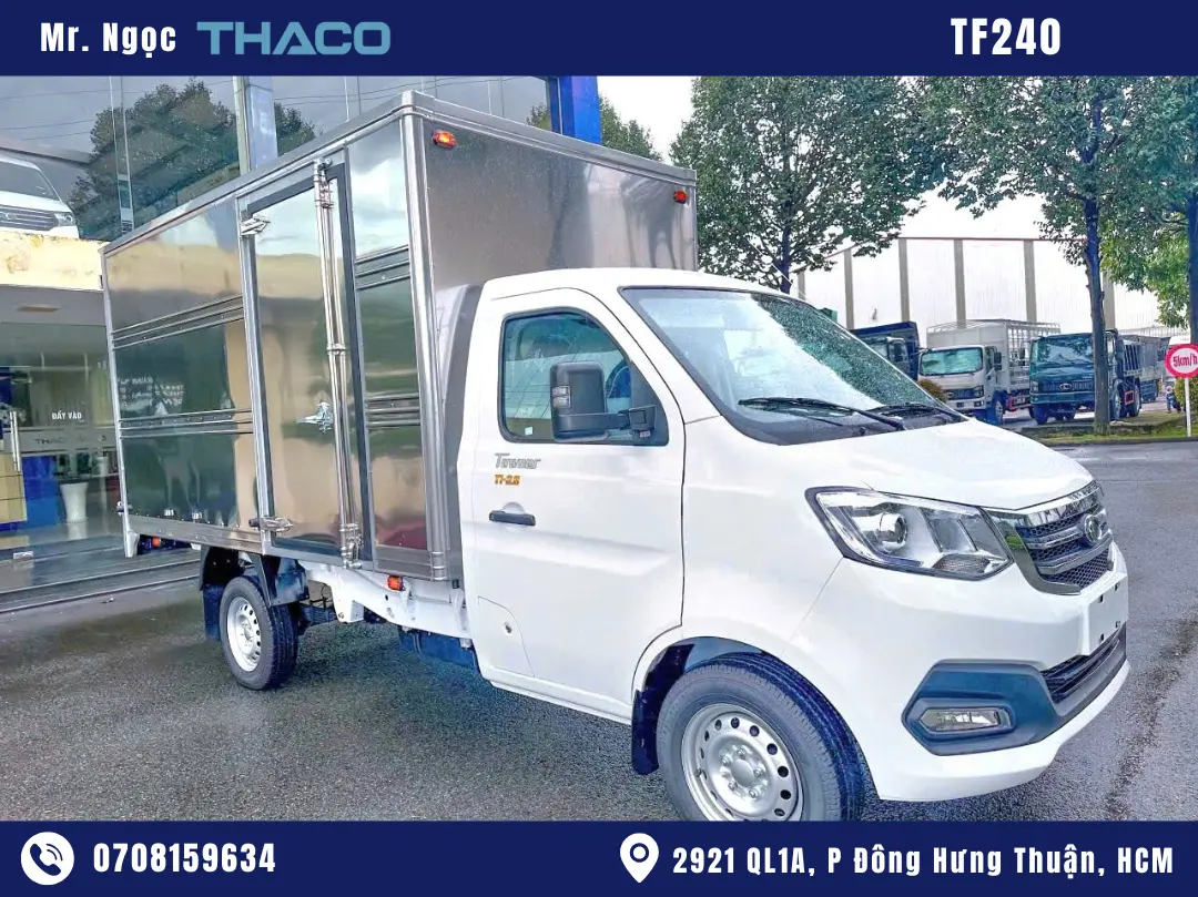 Xe Tải Thaco TF240 Thùng Kín 1350kg