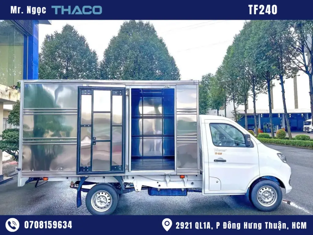 Xe Tải Thaco TF240 Thùng Kín 1350kg