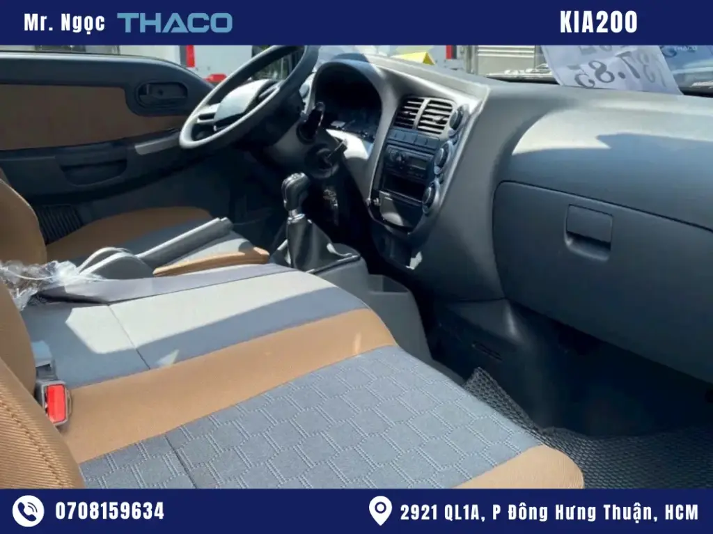 Xe Tải Kia K200 2 Tấn Thùng Kín