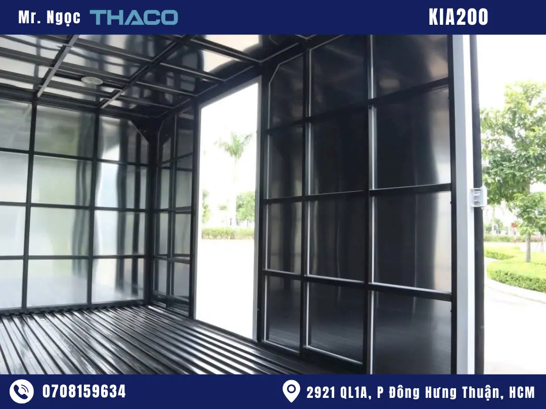 Xe Tải Kia K200 2 Tấn Thùng Kín