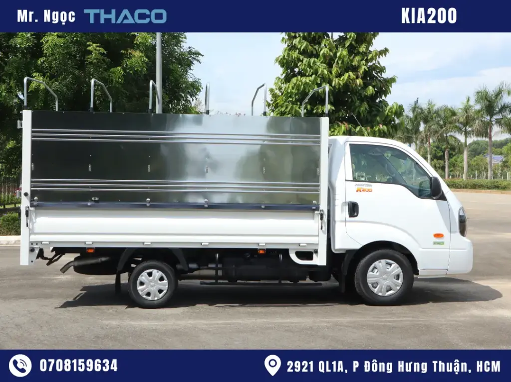 Xe Tải Kia K200 2 Tấn Thùng Mui Bạt