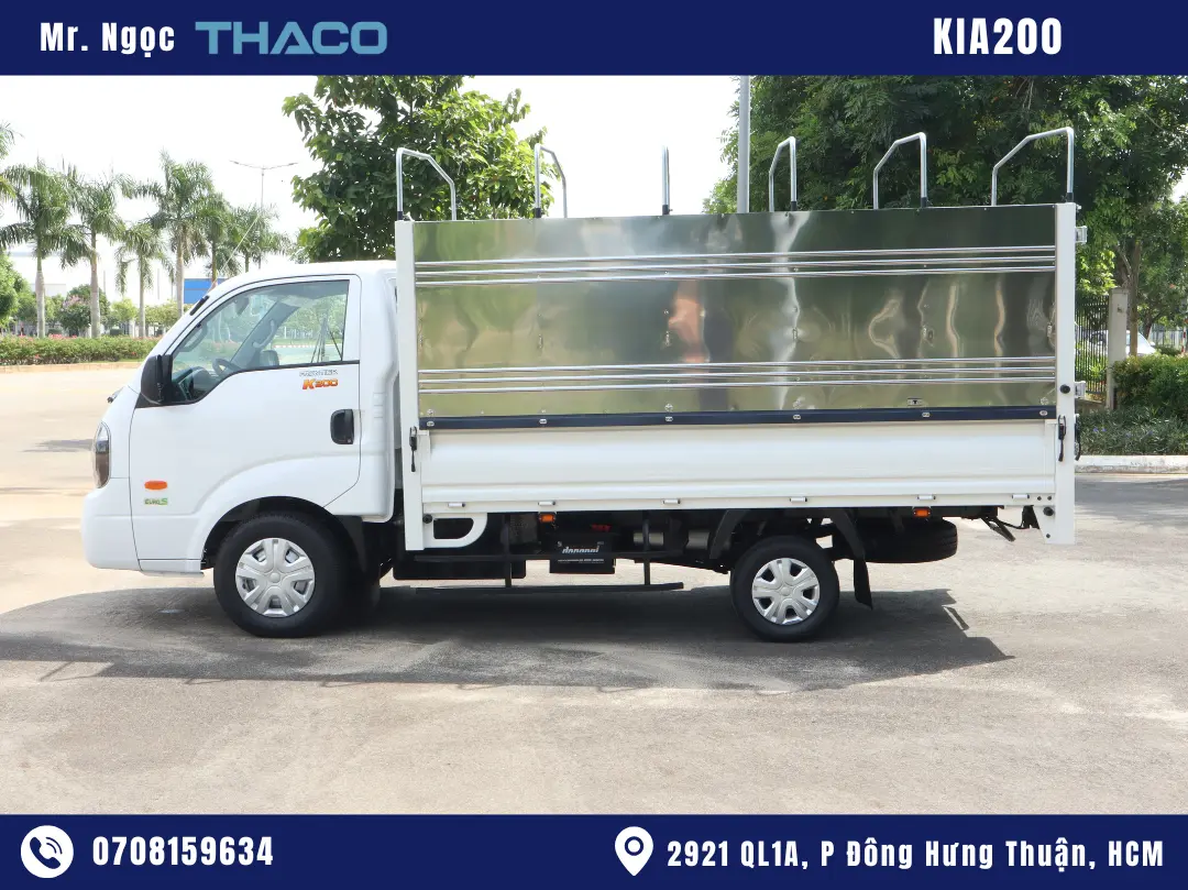 xe-tai-k200-2tấn-mui bạt Xe Tải Kia K200 2 Tấn Thùng Mui Bạt