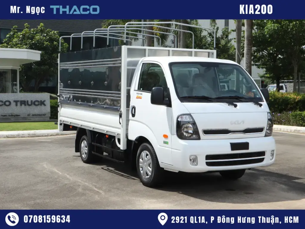 Xe Tải Kia K200 2 Tấn Thùng Mui Bạt