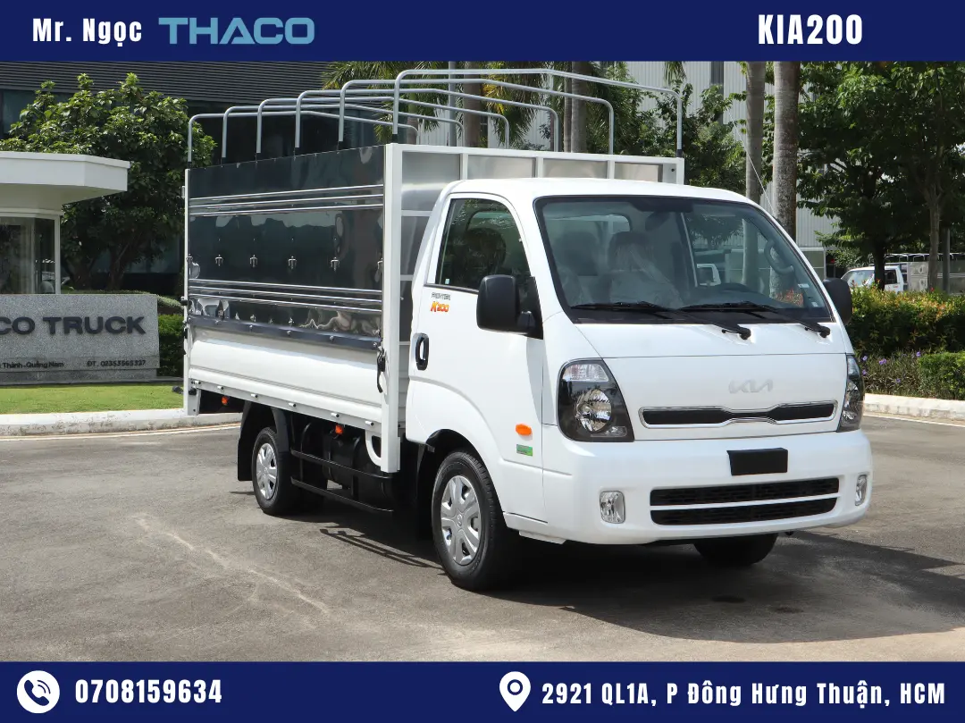Xe Tải Kia K200 2 Tấn Thùng Mui Bạt