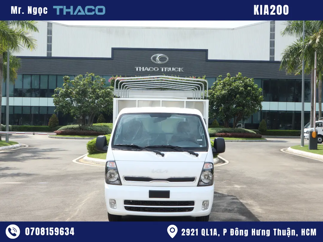 xe-tai-k200-2tấn-mui bạt Xe Tải Kia K200 2 Tấn Thùng Mui Bạt