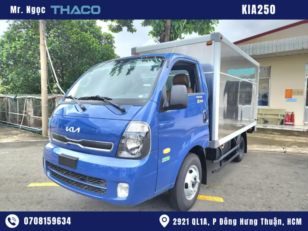 Xe Tải Kia K250 2.49 Tấn Thùng Kín