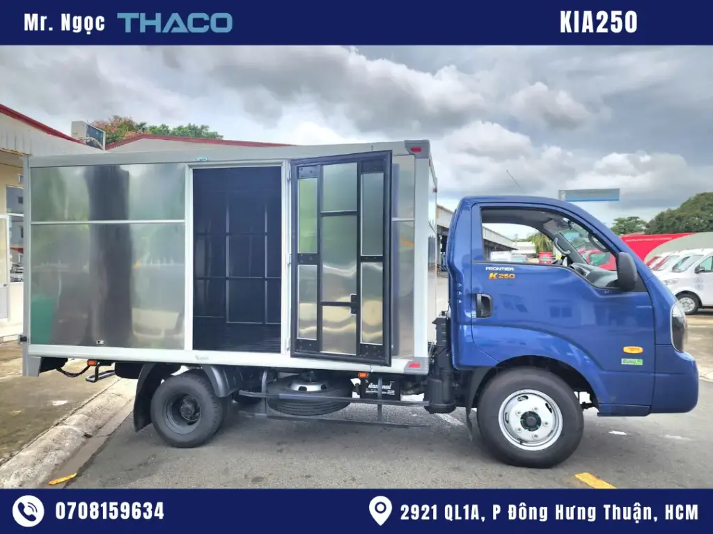 Xe Tải Kia K250 2.49 Tấn Thùng Kín