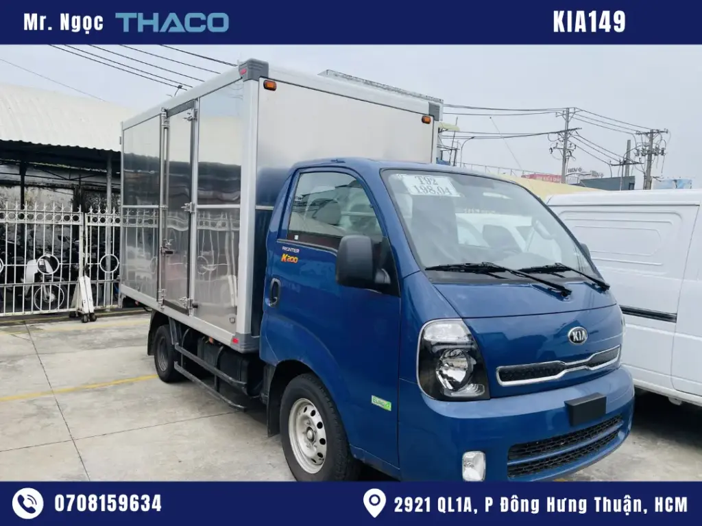 Xe Tải Kia K149 1.5 Tấn Thùng Kín