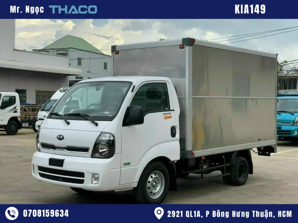 Xe Tải Kia K149 1.5 Tấn Thùng Kín