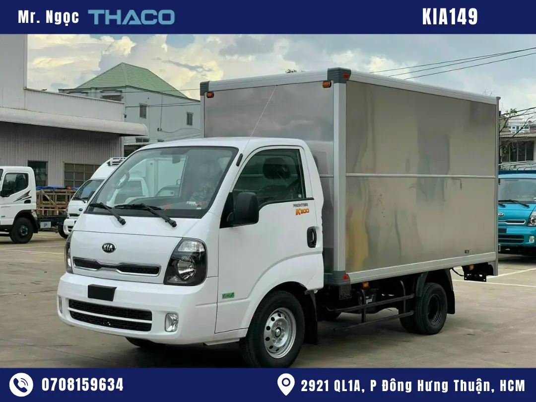 Xe Tải Kia K149 1.5 Tấn Thùng Kín