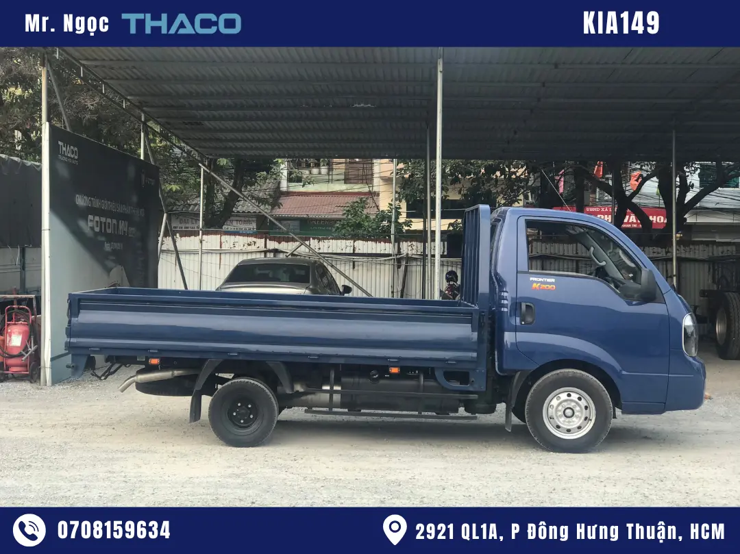 Xe Tải Kia K149 1.5 Tấn Thùng Lửng