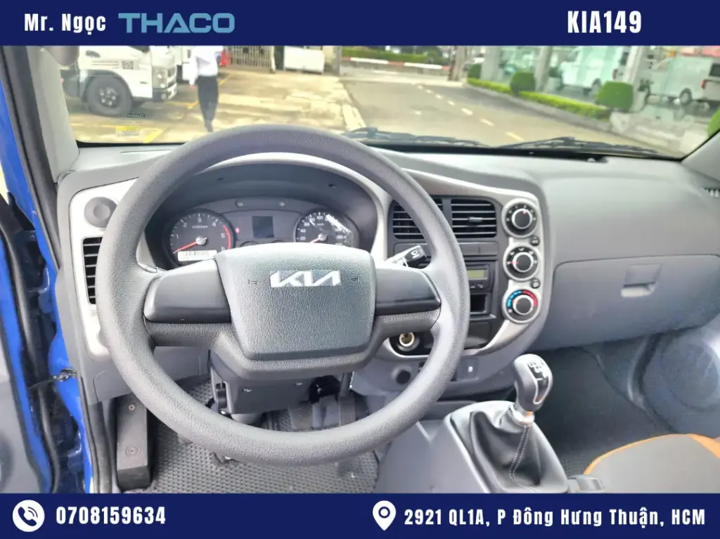 Xe Tải Kia K149 1.5 Tấn Thùng Kín