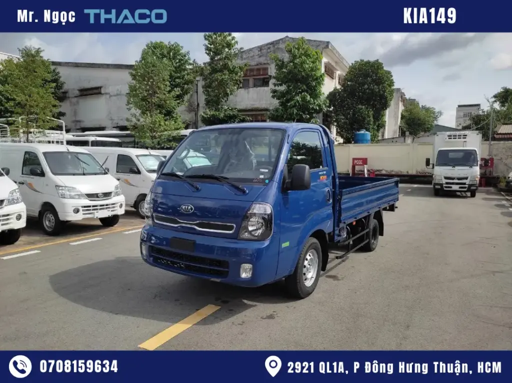 Xe Tải Kia K149 1.5 Tấn Thùng Lửng