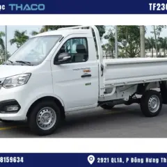 xe-tai-nhe-990kg hình ảnh xe tải thaco 990kg thùng lửng màu trắng