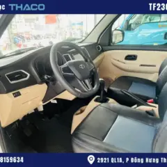 xe-tai-nhe-990kg hình ảnh xe tải thaco 990kg thùng lửng màu trắng