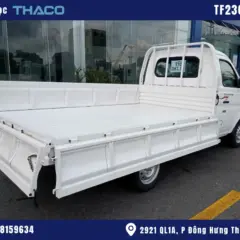 xe-tai-nhe-990kg hình ảnh xe tải thaco 990kg thùng lửng màu trắng