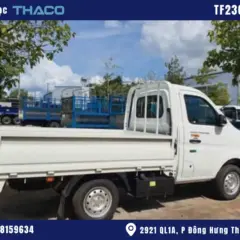xe-tai-nhe-990kg hình ảnh xe tải thaco 990kg thùng lửng màu trắng