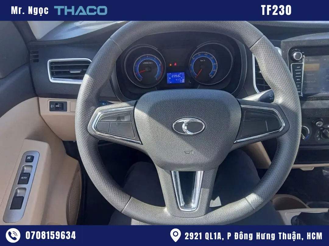 xe-tai-nhe-990kg hình ảnh xe tải thaco 990kg thùng lửng màu trắng